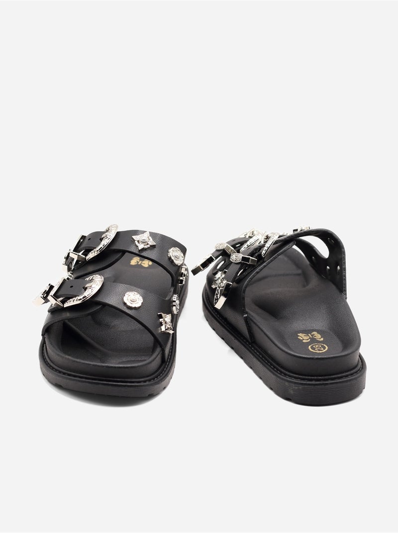 Sandalia para ponerse - Doremi Negro - Kiabi