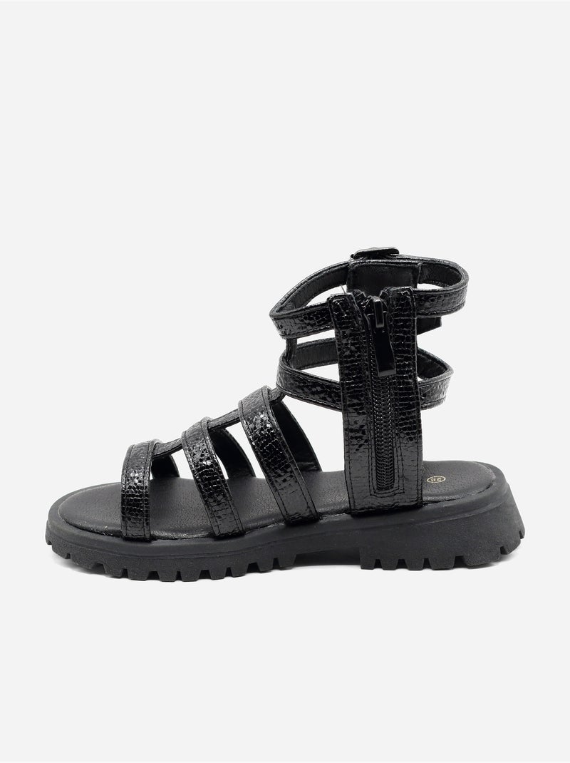 Sandalia para ponerse - Doremi Negro - Kiabi