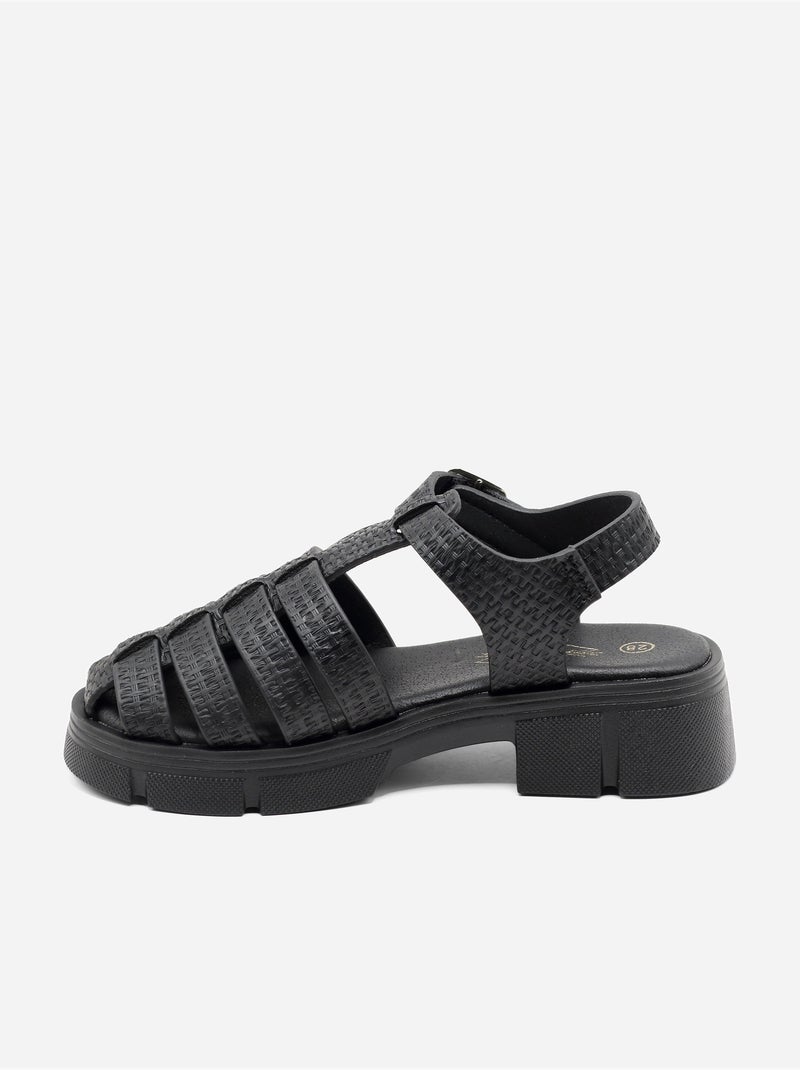 Sandalia para ponerse - Doremi Negro - Kiabi