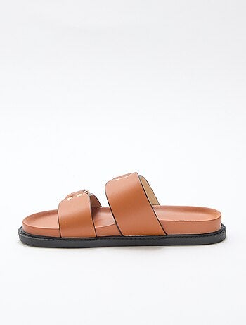 Sandalia plana doble tira