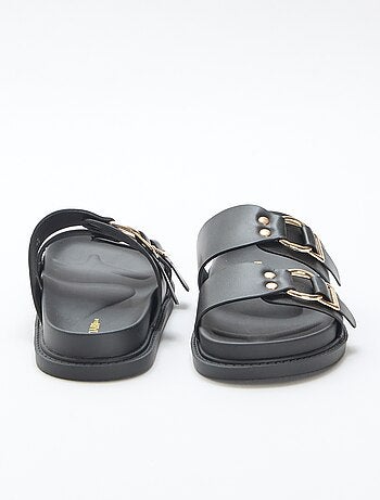 Sandalia plana doble tira