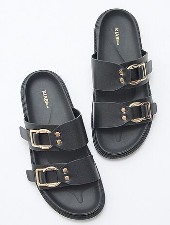 Sandalia plana doble tira