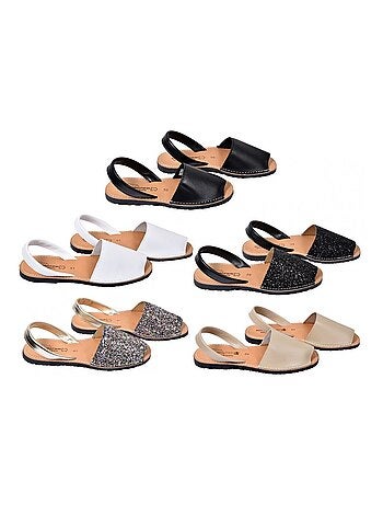 Sandalia Plana Mujer PREMIUM CUERO