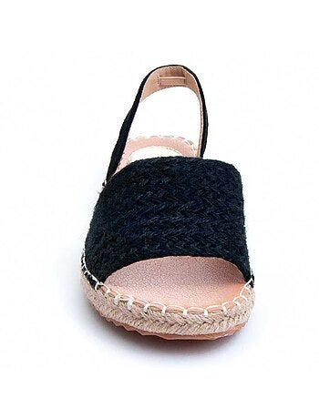 Sandalia Plana Yute Para Mujer. Montevita Yuttan