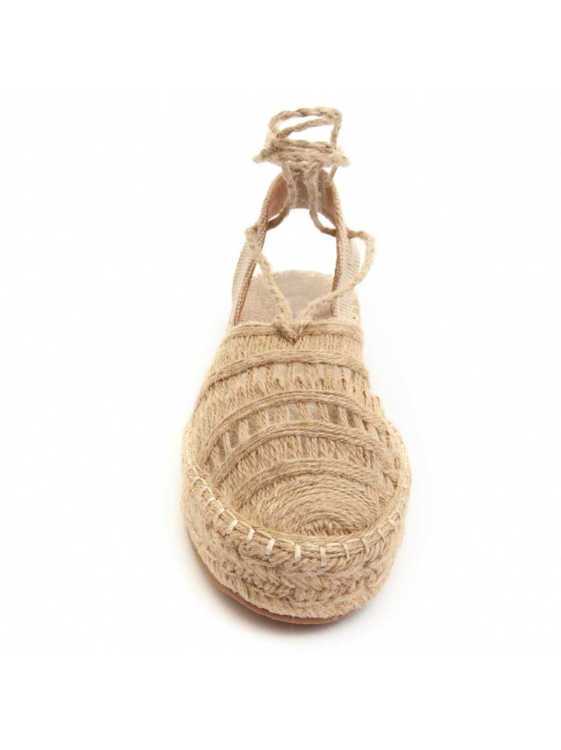 Sandalia Plano Sintetico Montevita Beige - Kiabi