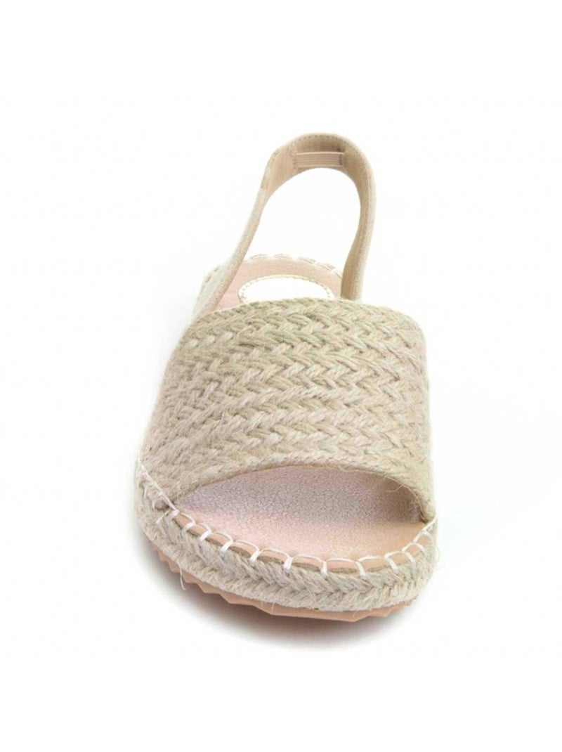 Sandalia Plano Sintetico Montevita Beige - Kiabi