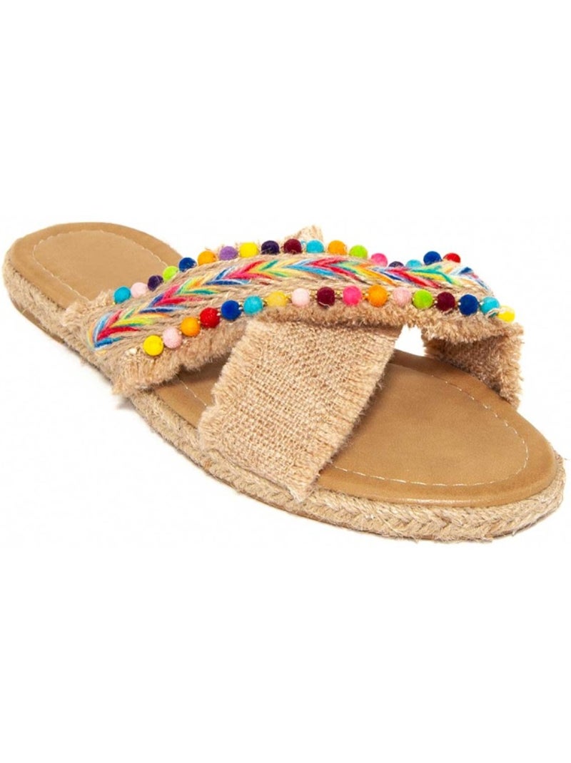 Sandalia plano sintetico montevita Beige - Kiabi