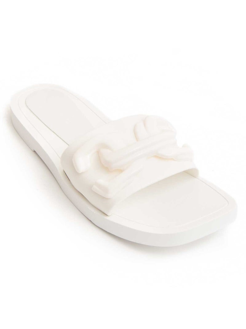 Sandalia Plano Sintetico Montevita Blanco - Kiabi