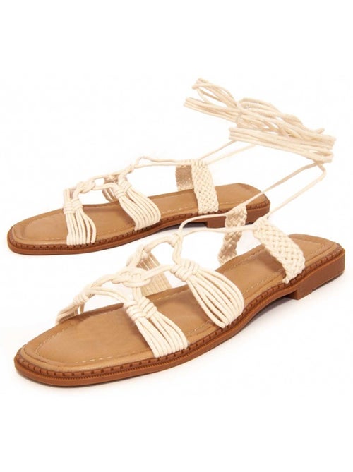 Sandalia Plano Sintetico Montevita - Kiabi Sandalia Plano Sintetico Montevita - Kiabi