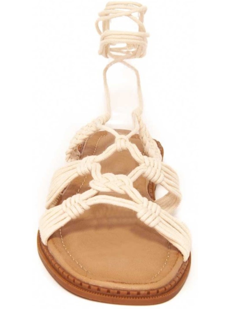 Sandalia Plano Sintetico Montevita Blanco - Kiabi