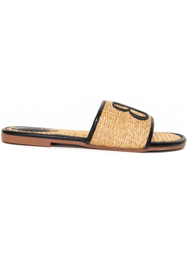 Sandalia Plano Sintetico Montevita Camel - Kiabi