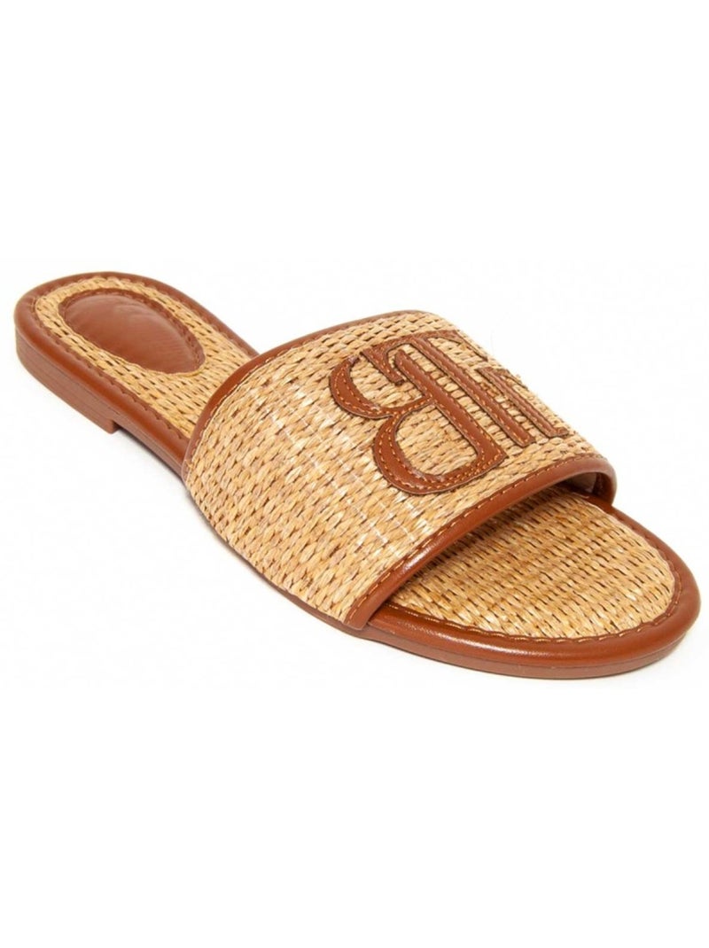 Sandalia Plano Sintetico Montevita Camel - Kiabi