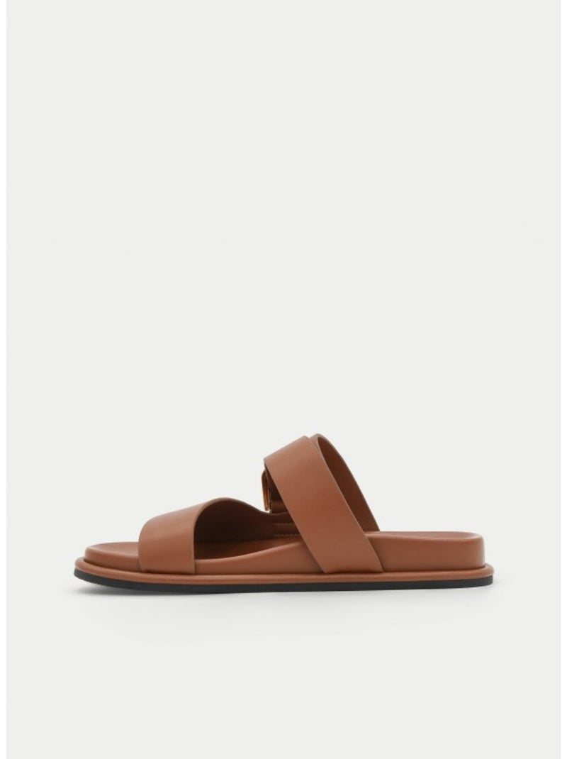 Sandalia Plano Sintetico Montevita Camel - Kiabi