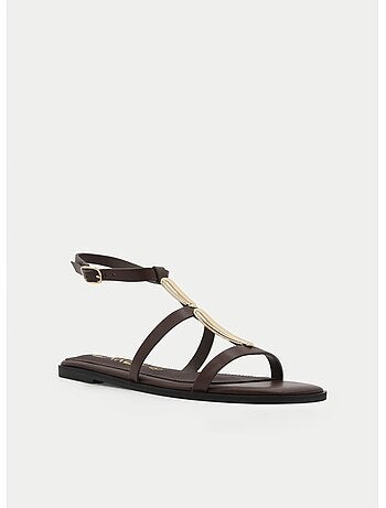 Sandalia plano sintetico montevita