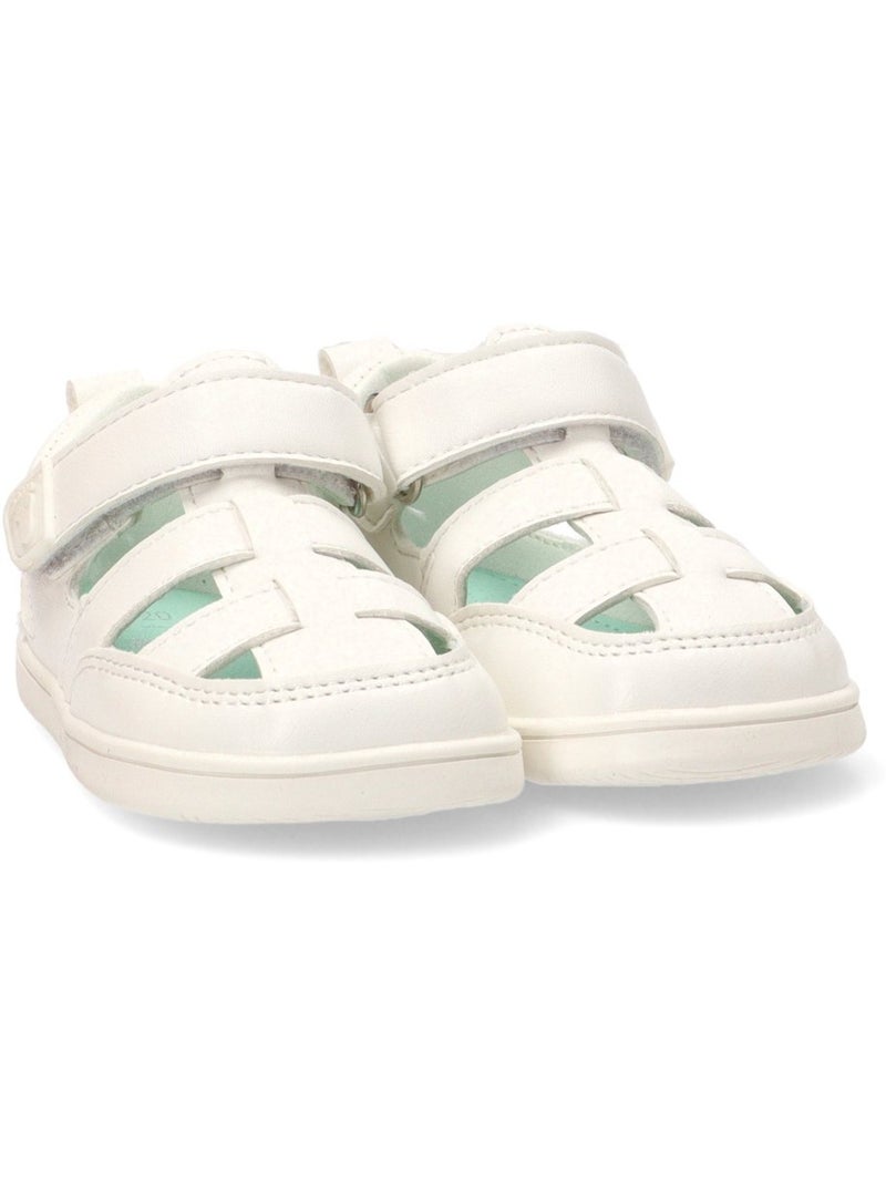 Sandalia Respetuoso/barefoot Niña Suela Plana - Etika Blanco - Kiabi