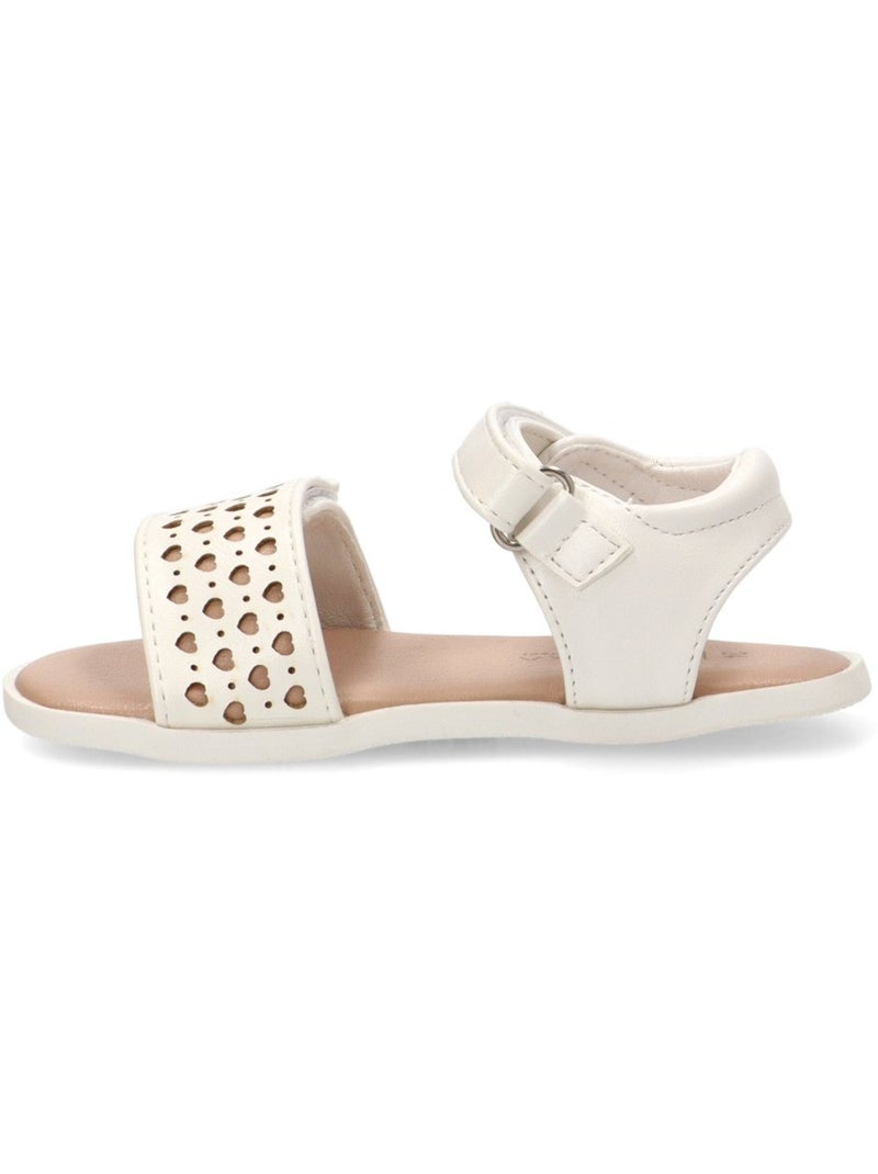 Sandalia Respetuoso/barefoot Niña Suela Plana - Etika Blanco - Kiabi