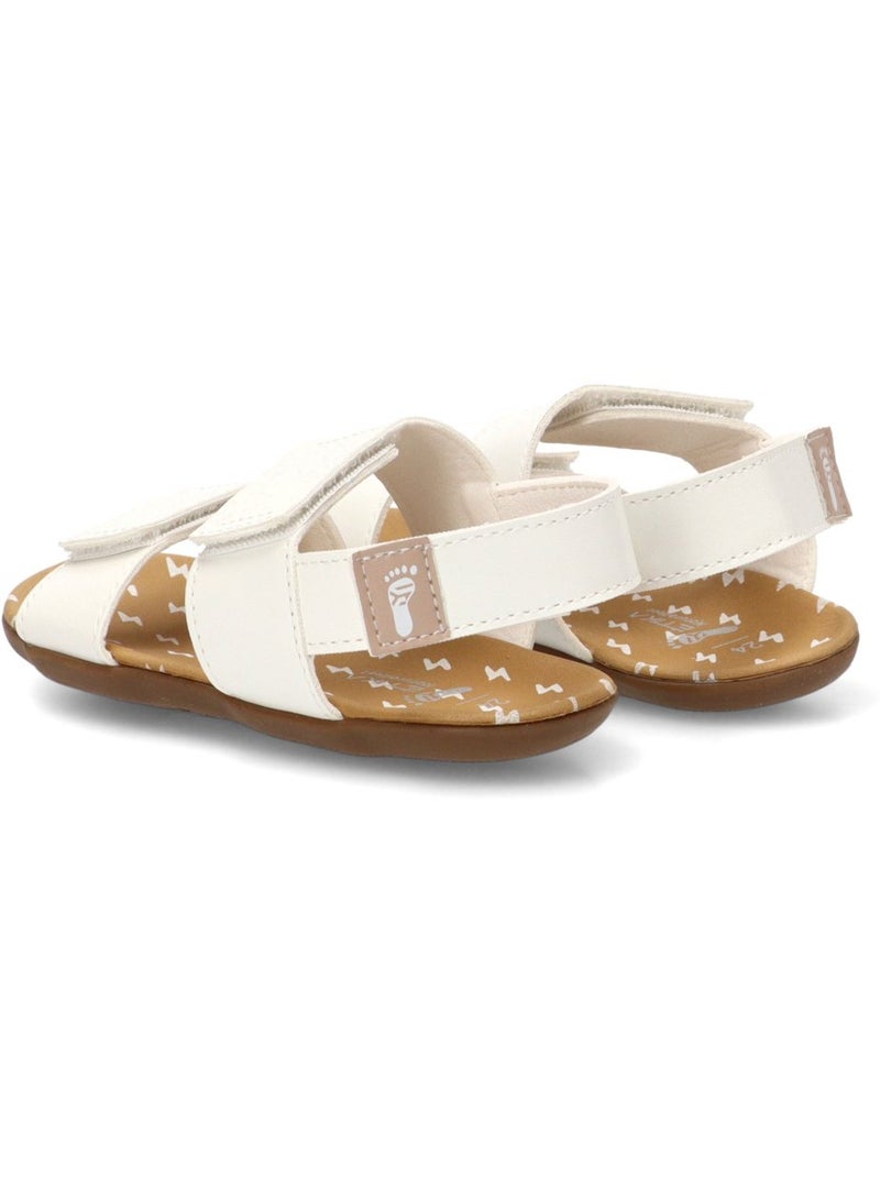 Sandalia Respetuoso/barefoot Niña Suela Plana - Etika Blanco - Kiabi