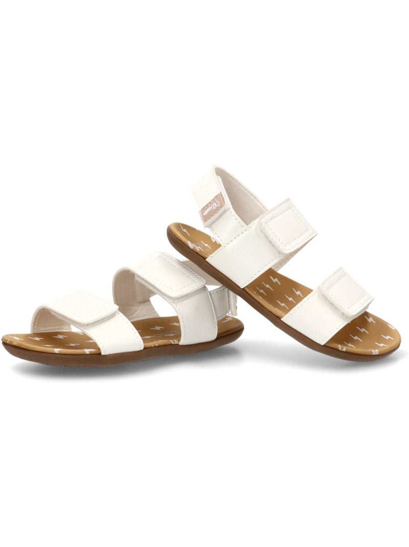 Sandalia Respetuoso/barefoot Niña Suela Plana - Etika Blanco - Kiabi