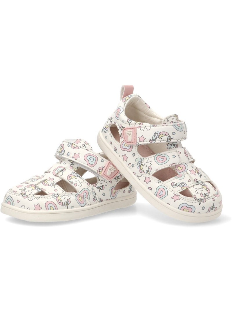 Sandalia Respetuoso/barefoot Niña Suela Plana - Etika Rosa - Kiabi