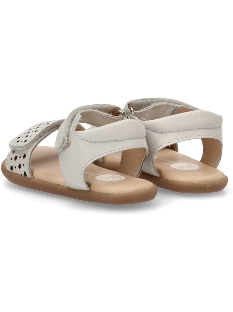 Sandalia Respetuoso/barefoot Niña Suela Plana - Gioseppo Blanco - Kiabi