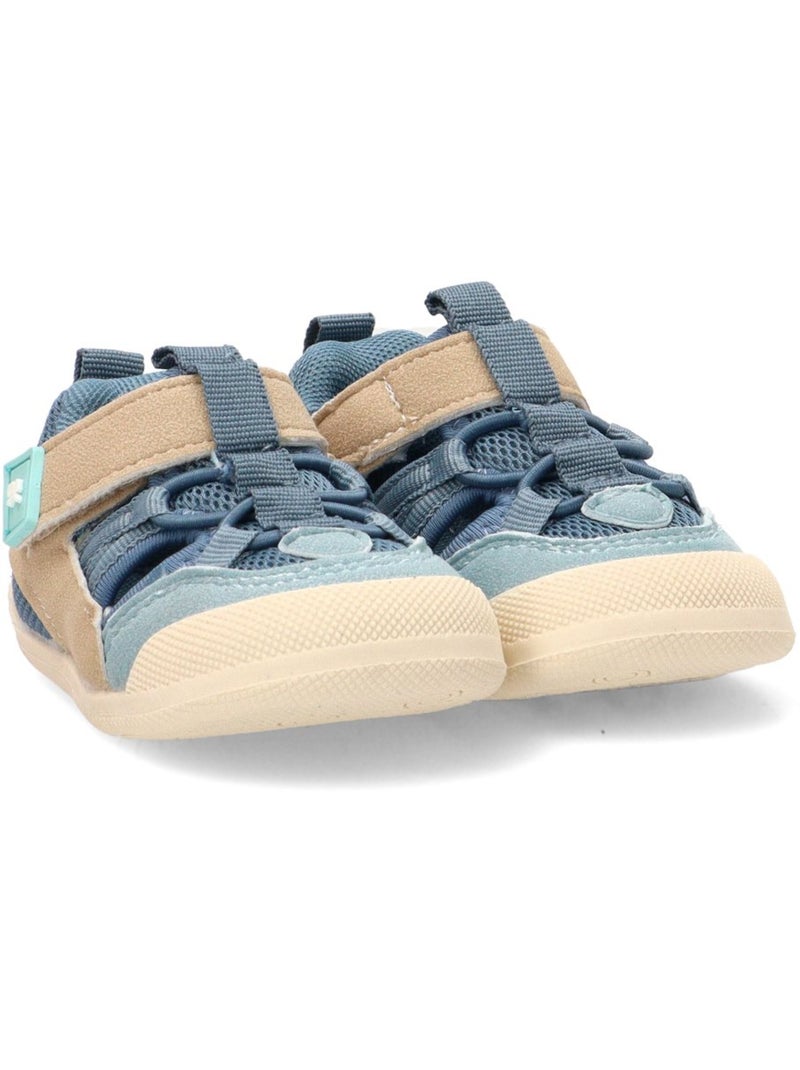 Sandalia Respetuoso/barefoot Niño Suela Plana - Etika Azul - Kiabi