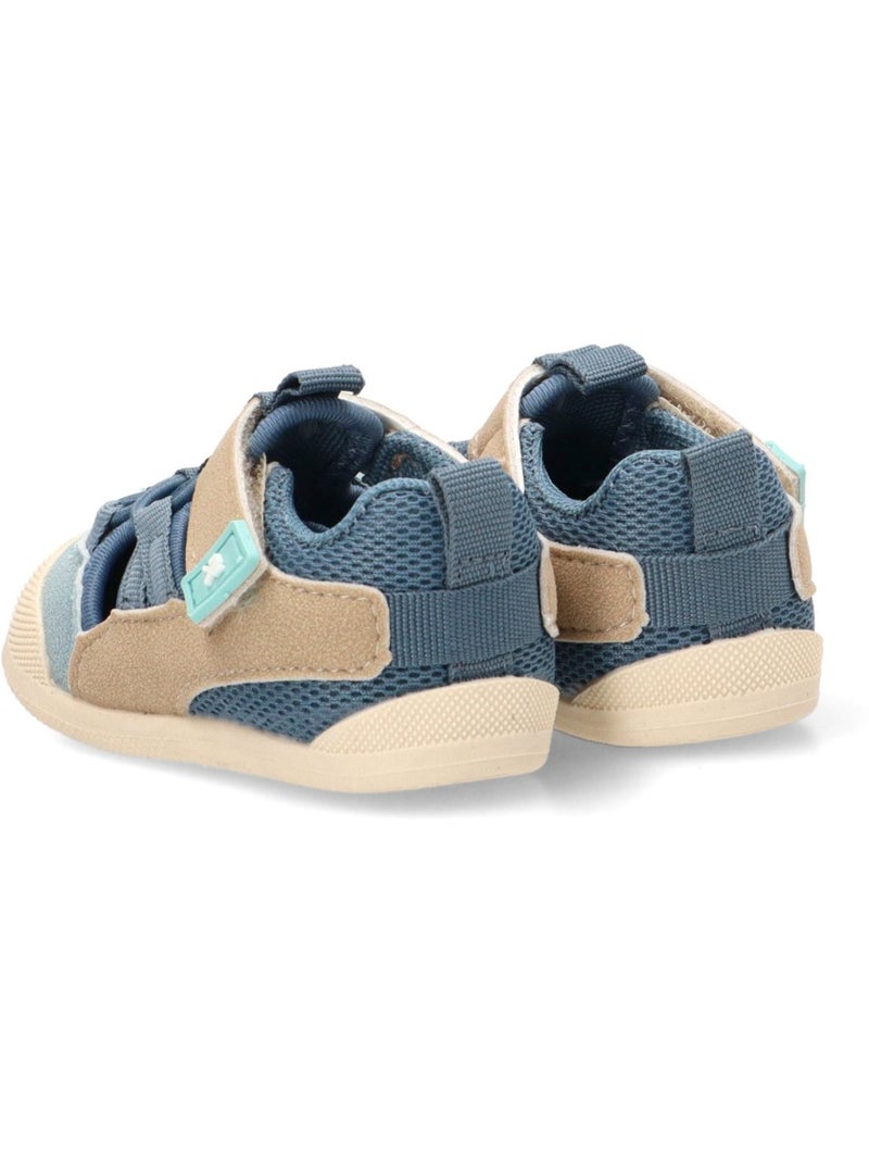Sandalia Respetuoso/barefoot Niño Suela Plana - Etika Azul - Kiabi