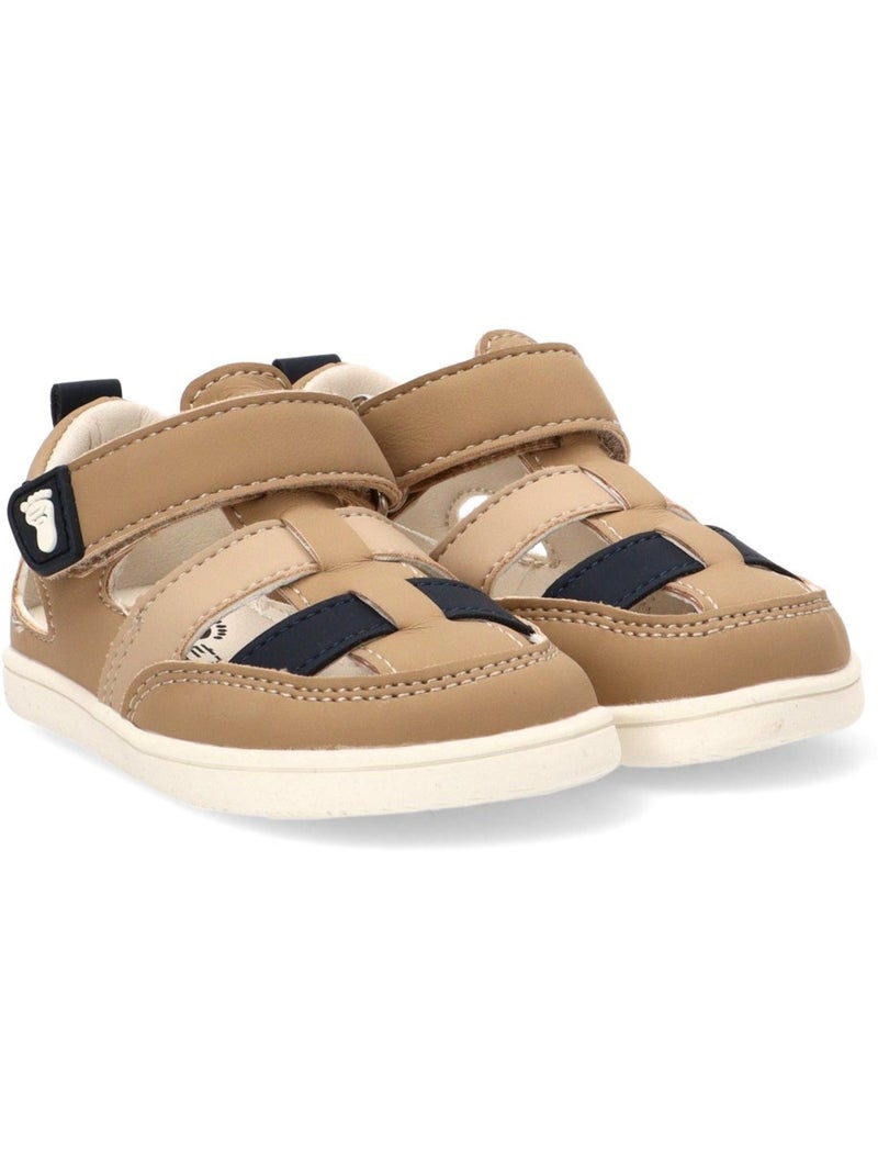 Sandalia Respetuoso/barefoot Niño Suela Plana - Etika Beige - Kiabi