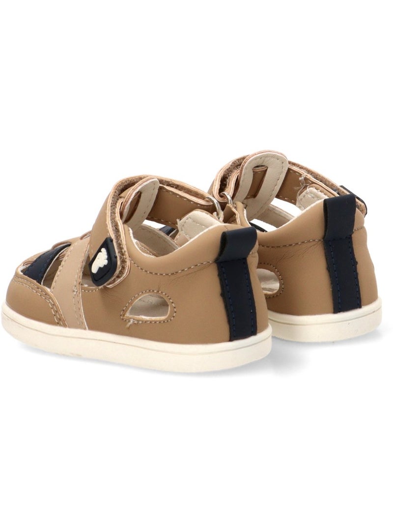 Sandalia Respetuoso/barefoot Niño Suela Plana - Etika Beige - Kiabi