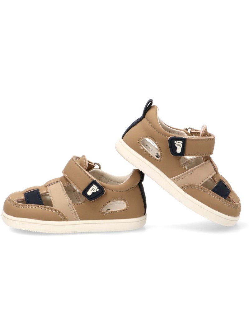 Sandalia Respetuoso/barefoot Niño Suela Plana - Etika Beige - Kiabi