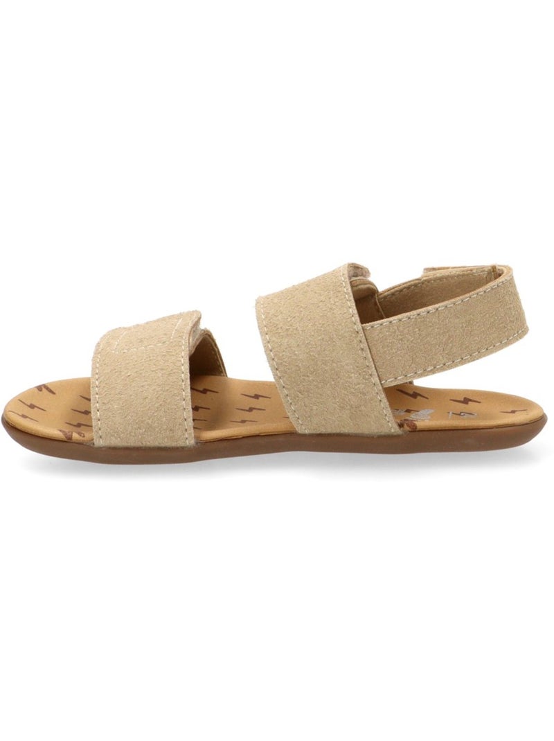Sandalia Respetuoso/barefoot Niño Suela Plana - Etika Beige - Kiabi