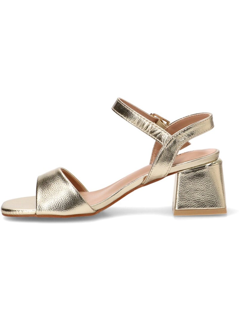 Sandalia Vestir Mujer Tacón Medio - Stay Oro - Kiabi