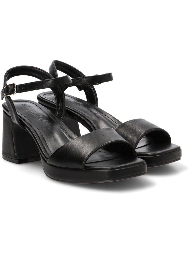 Sandalia Vestir Mujer Tacón Medio - Traviata Negro - Kiabi
