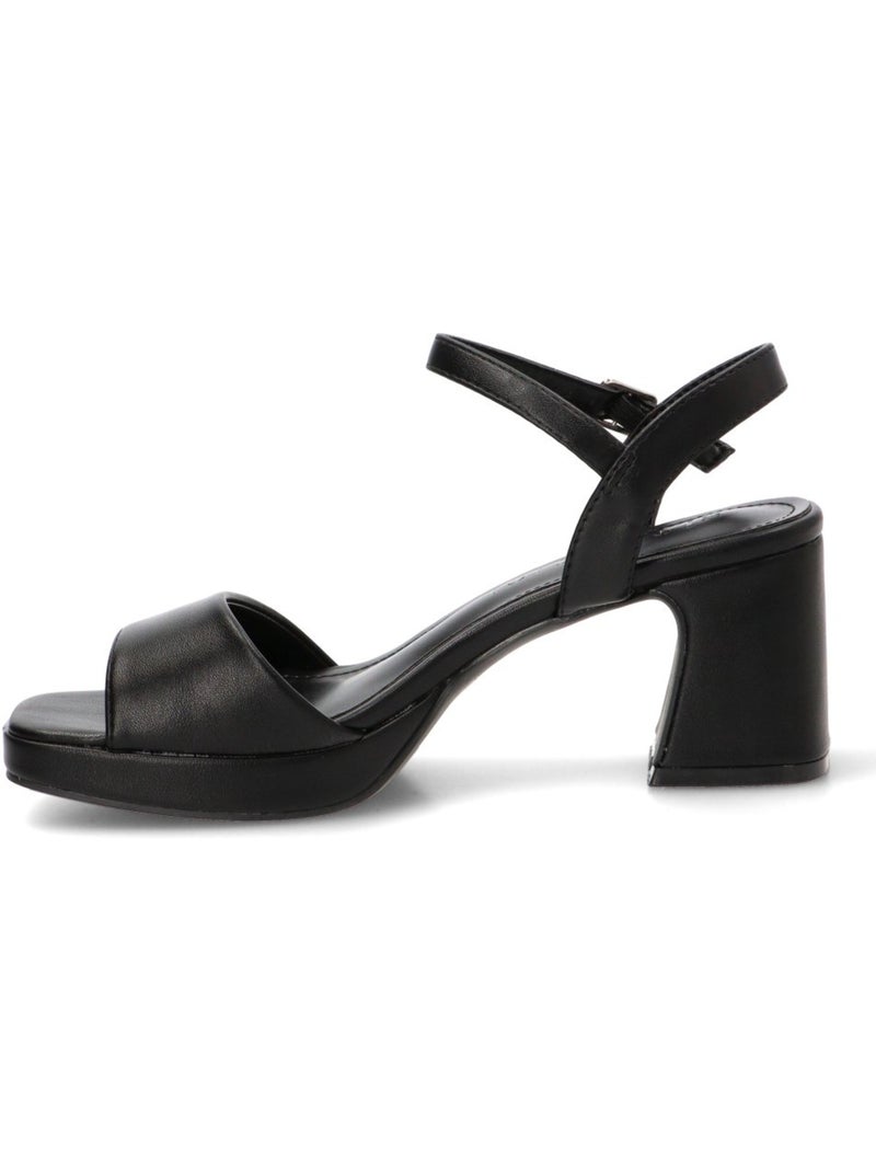 Sandalia Vestir Mujer Tacón Medio - Traviata Negro - Kiabi