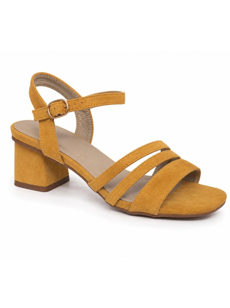 Sandalia vestir sintetico montevita Amarillo - Kiabi