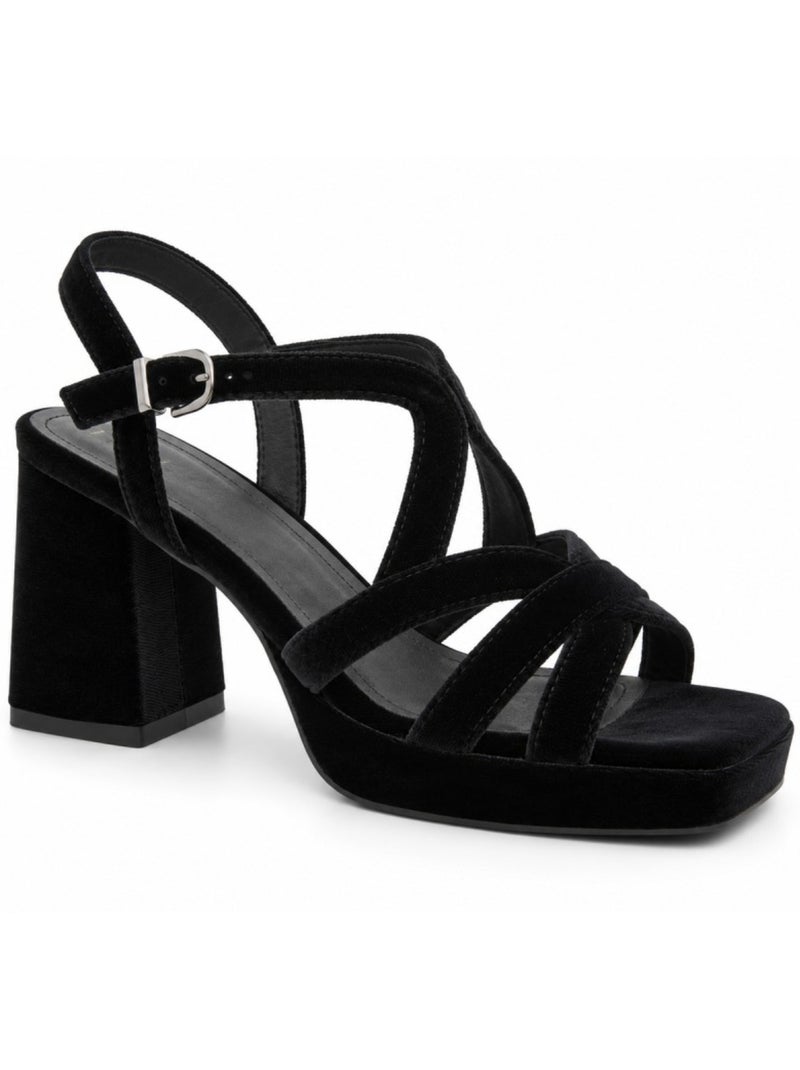 Sandalia vestir terciopelo montevita Negro - Kiabi