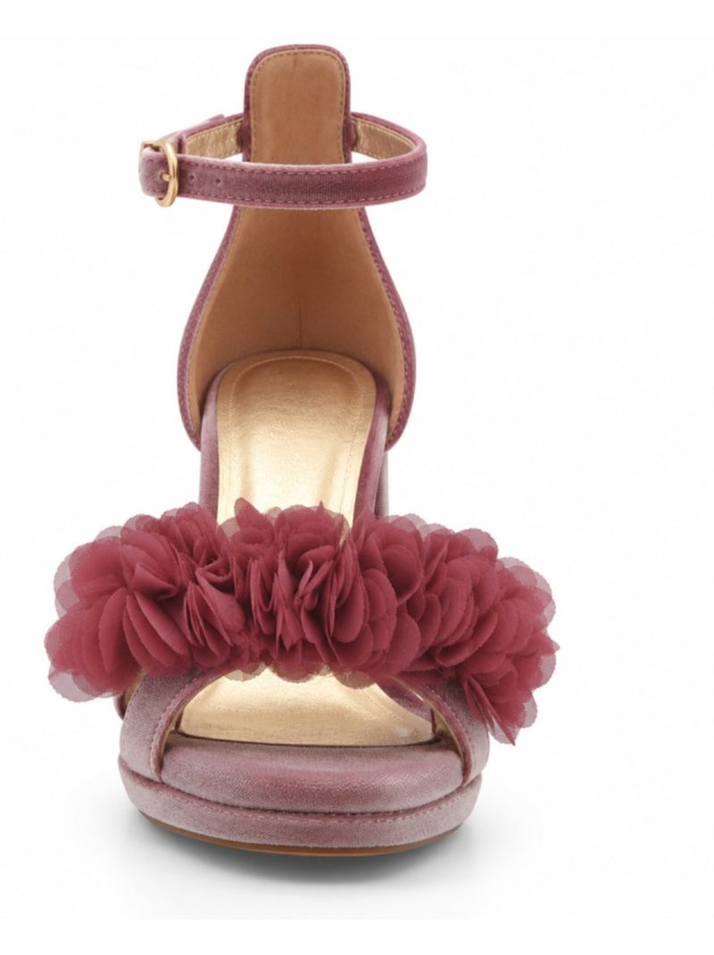Sandalia vestir terciopelo montevita Rosa - Kiabi