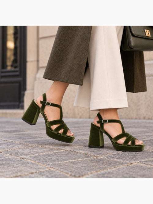 Sandalia vestir terciopelo montevita - Kiabi Sandalia vestir terciopelo montevita - Kiabi