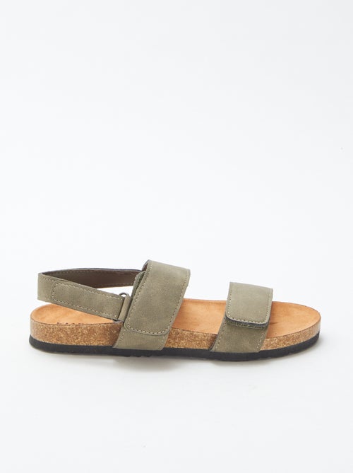 Sandalias abiertas con velcros - Kiabi