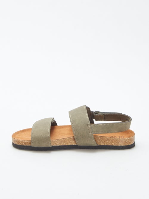 Sandalias abiertas con velcros - Kiabi
