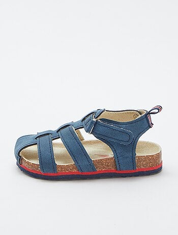 Sandalias abiertas efecto corcho