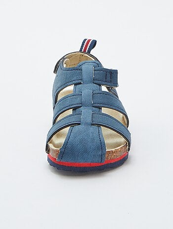 Sandalias abiertas efecto corcho