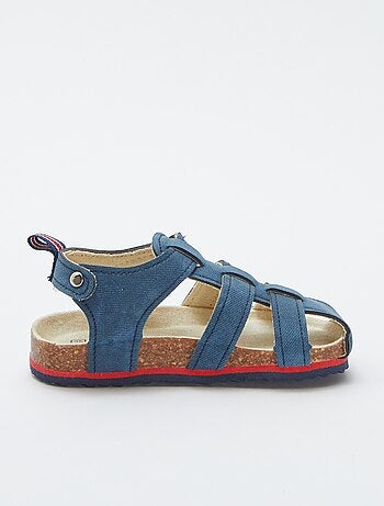 Sandalias abiertas efecto corcho