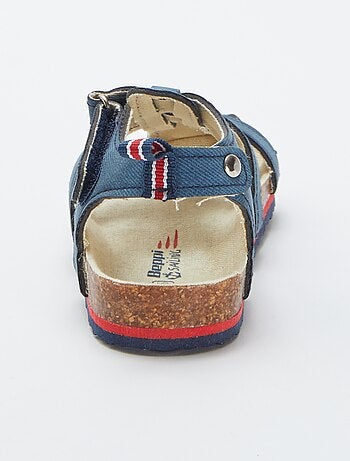 Sandalias abiertas efecto corcho