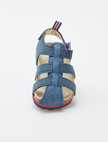 Sandalias abiertas efecto corcho