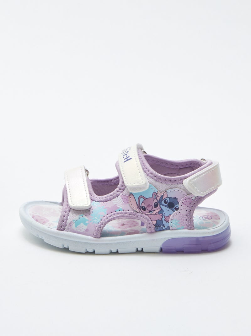 Sandalias abiertas flexibles 'Stitch' ROSA - Kiabi