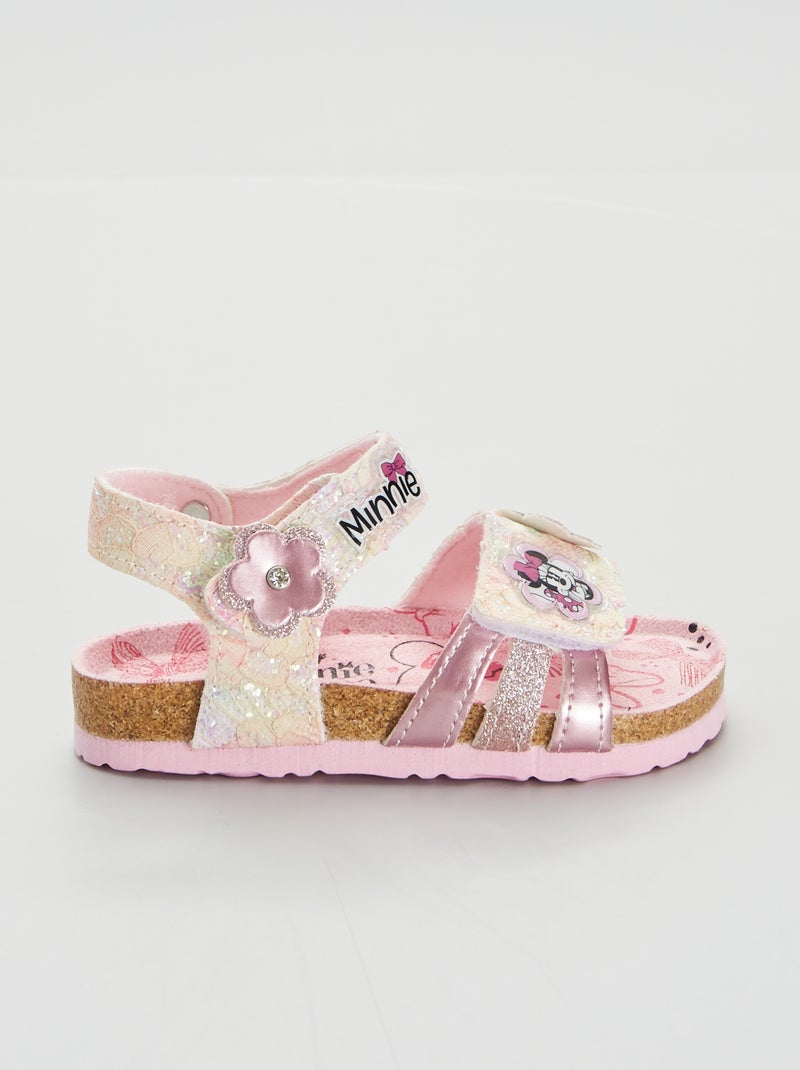 Sandalias abiertas 'Minnie' rosa - Kiabi
