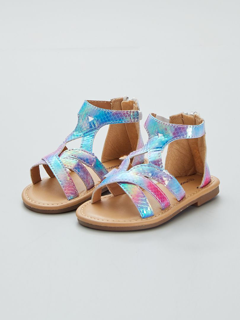 Sandalias altas multicolores - PURPURA - Kiabi -