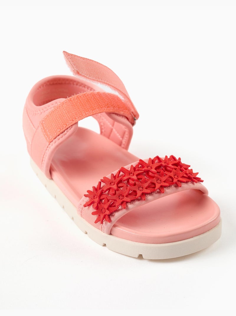 Sandalias antideslizantes con aplicación de estrellas de mar Naranja coral - Kiabi