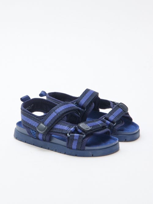Sandalias azules con velcro - Kiabi