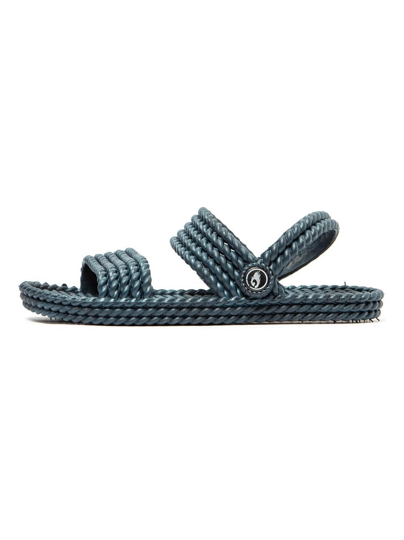 Sandalias Brasileras de Mujer con suela de goma Antideslizante Azul oscuro - Kiabi